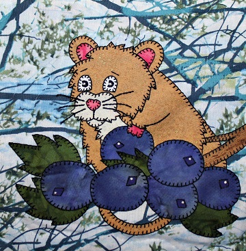 Wood Mouse Applique by Ms P Designs USA