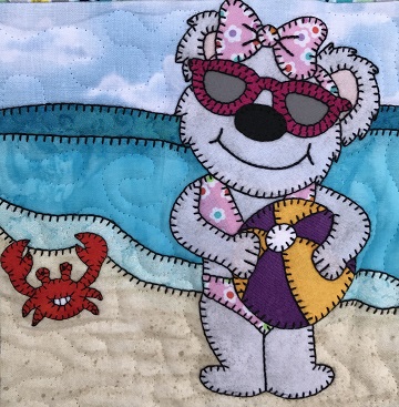 Beach Ball Bear by Ms P Designs USA