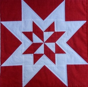 Football Stars Pieced Block 2 by Ms P Designs USA