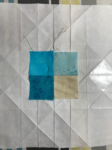 Center square on waves block