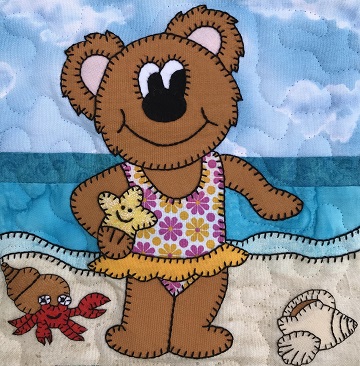 Sea Shells Bear by Ms P Designs USA