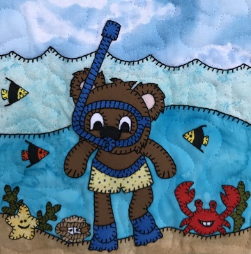 Snorkel Bear by Ms P Designs USA