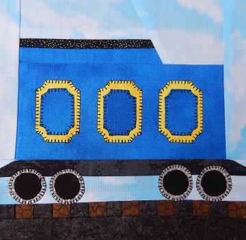 Coal Tender Car Paper Pieced Pattern by Ms P Designs USA