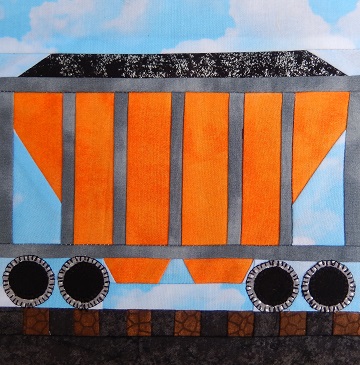 Coal Hopper Car Paper Pieced Pattern by Ms P Designs USA