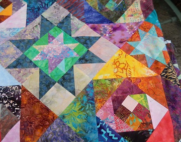 Snail's Trail Batik Top by Sharon