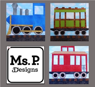 Train Car Pattern Bundle by Ms P Designs USA