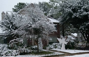 Snow in Houston, Texas, December 2017 by Ms P Designs USA