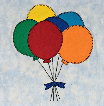 Balloon Bunch Applique by Ms P Designs USA