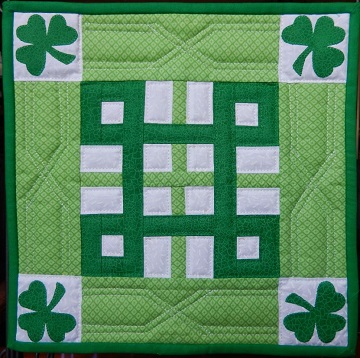 celtic knot miniature quilt by ms p designs usa