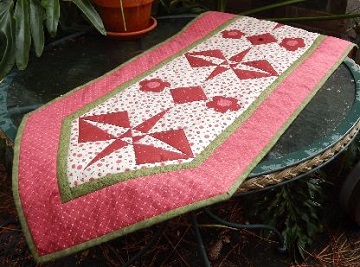 crossed canoes table runner by ms p designs usa
