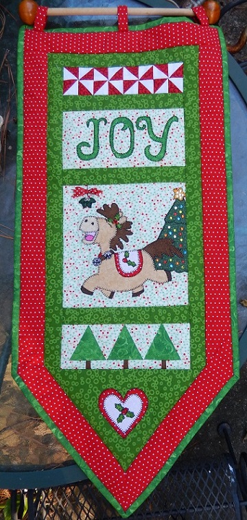 holiday horse christmas banner by ms p designs usa