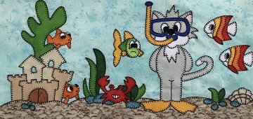 Scuba Kitty by Ms P Designs USA