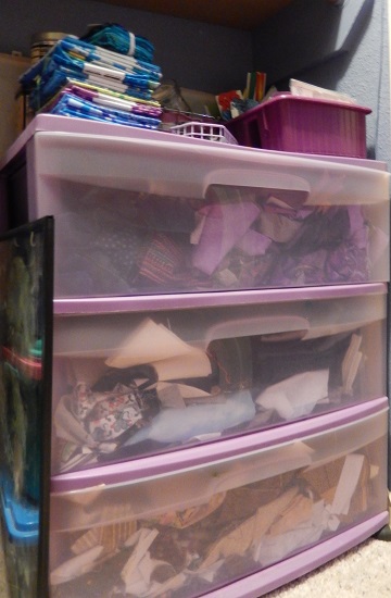 Fabric scrap storage 1 by Sharon @ Ms P Designs USA