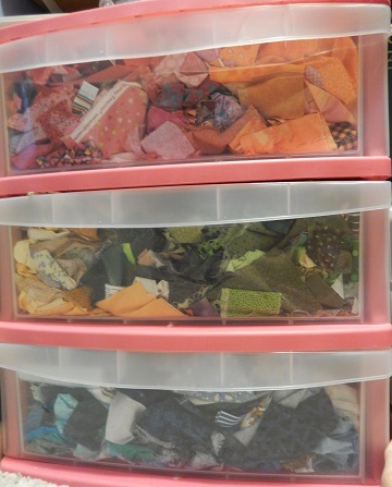 Fabric scrap storage 2 by Sharon @ Ms P Designs USA