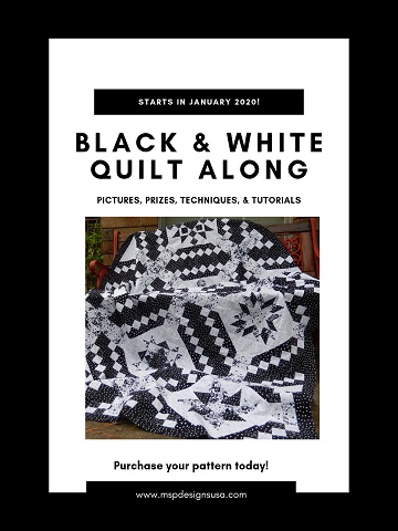Black and White Quilt Along by Ms P Designs USA