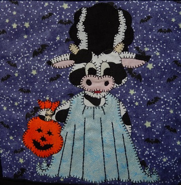 Bride of Frankenstein Cow by Ms P Designs USA