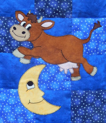 Cow and Moon by Ms P Designs USA