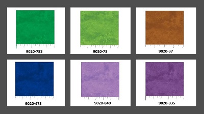 Northcott Toscana fabric swatches