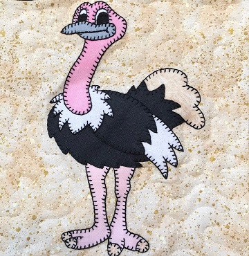 Ostrich by Ms P Designs USA