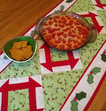 Christmas party Pizza Dip by Ms P Designs USA