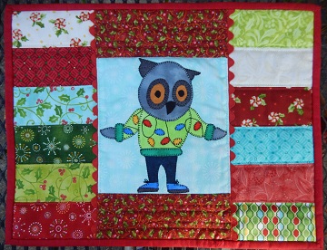 Owl Place Mat by Ms P Designs USA