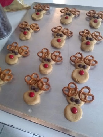 Peanut Butter Reindeer Cookies by Ms P Designs USA