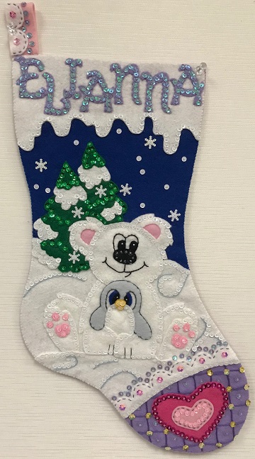 Polar Pals Stocking by Ms P Designs USA