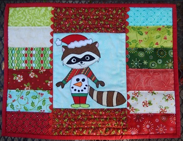 Racoon place mat by Ms P Designs USA