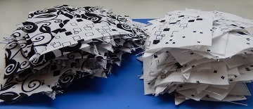 Stacks of Flying goose units by Ms P Designs USA