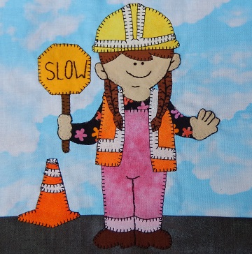 Road worker by Ms P Designs USA