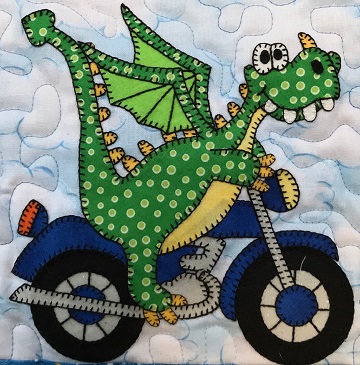 Dragon's Motorcycle by Ms P Designs USA