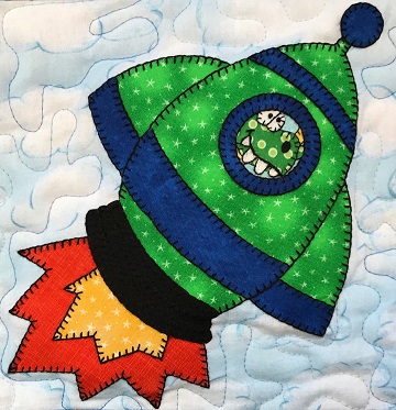 Dragon's Rocket Ship by Ms P Designs USA