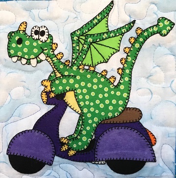 Dragon's Scooter by Ms P Designs USA