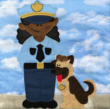 K-9 Officer by Ms P Designs USA