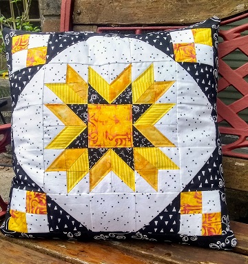 Fractured Star Pillow by Sharon @ Ms P Designs USA
