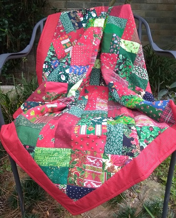 Christmas Quilt 1 by Sharon @ Ms P Designs USA