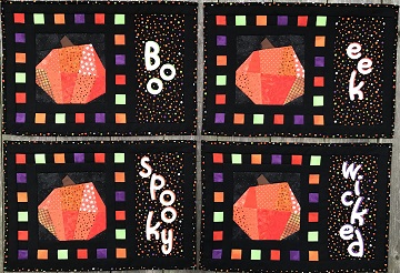 Halloween Pumpkin Place Mats by Ms P Designs USA