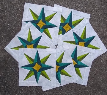 Mariner's Star Quilt Blocks by Sharon @ Ms P Designs USA