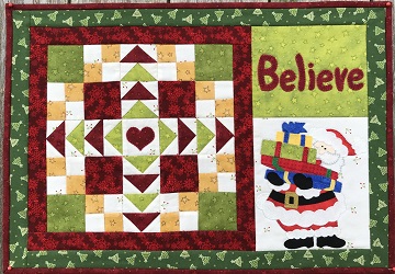 Believe Christmas Place Mat by Ms P Designs USA
