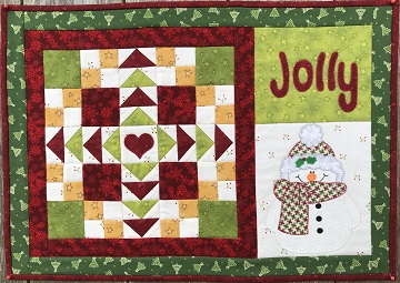 Jolly Christmas Place Mat by Ms P Designs USA