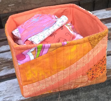 Orange Scrappy Box by Sharon @ Ms P Designs USA