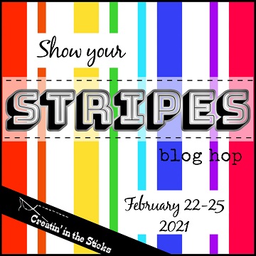 Stripes blog hop button at Creatin in the Sticks