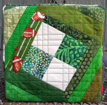 Green Scrappy Basket Bottom by Sharon @ Ms P Designs USA