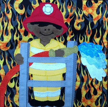 Ladder Firefighter by Ms P Designs USA