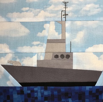 Military Ship by Ms P Designs USA