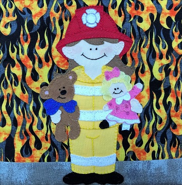 Rescue Firefighter by Ms P Designs USA