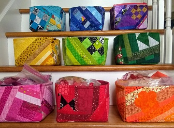 Scrappy Baskets by Sharon @ Ms P Designs USA