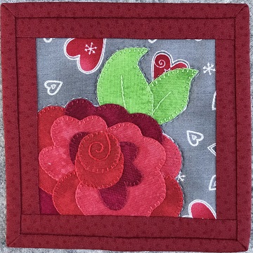 Sweetheart Rose Coaster by Ms P Desgins USA
