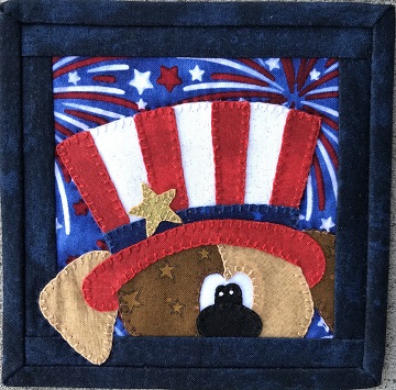 Patriotic Puppy A by Ms P Designs USA