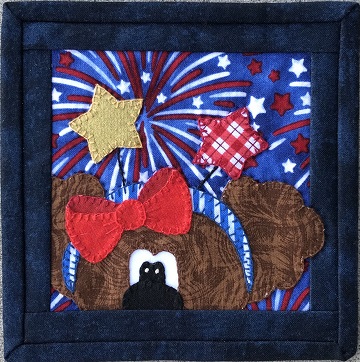 Patriotic Puppy B by Ms P Designs USA